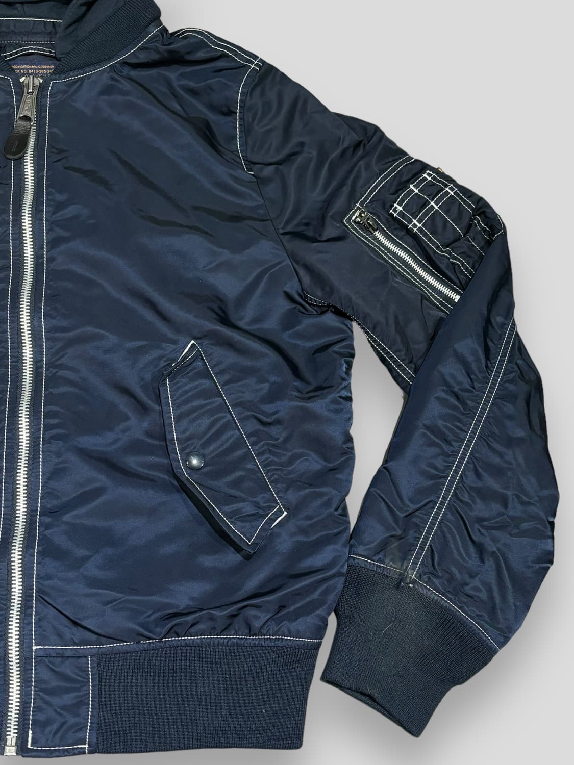 알파인더스트리 네이비MA-1 상품이미지4