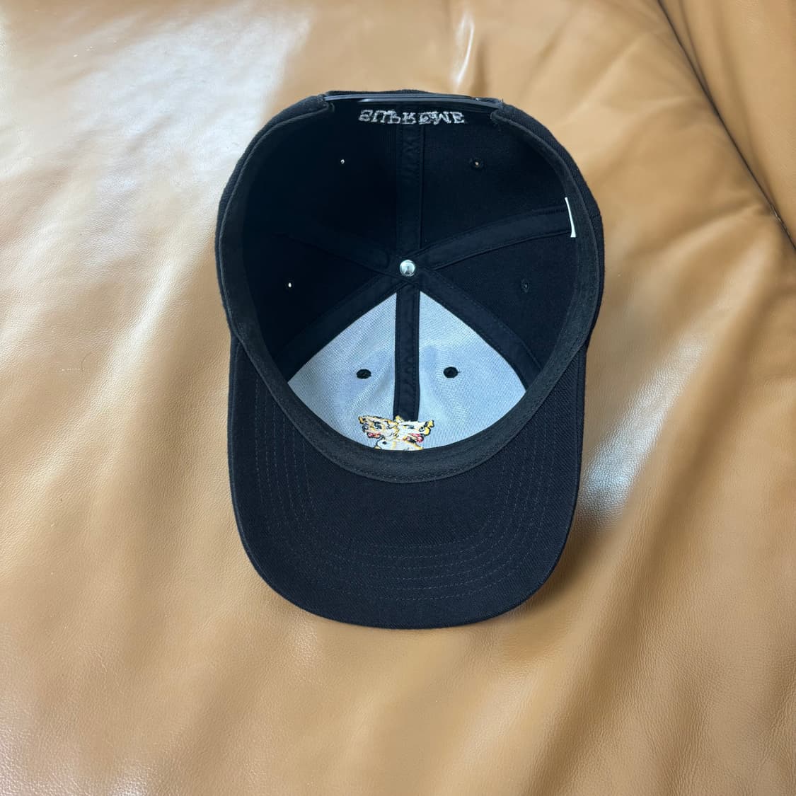 슈프림 6패널 볼캡 모자 멜빈스 블랙 상품이미지6