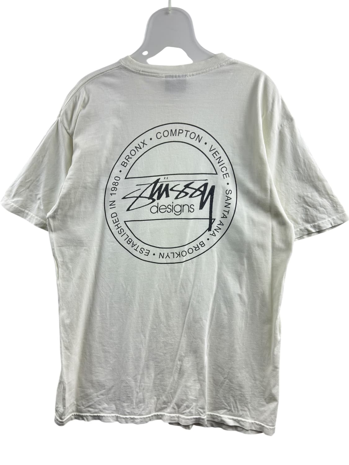 스투시 화이트 백로고 티셔츠1218 상품이미지1