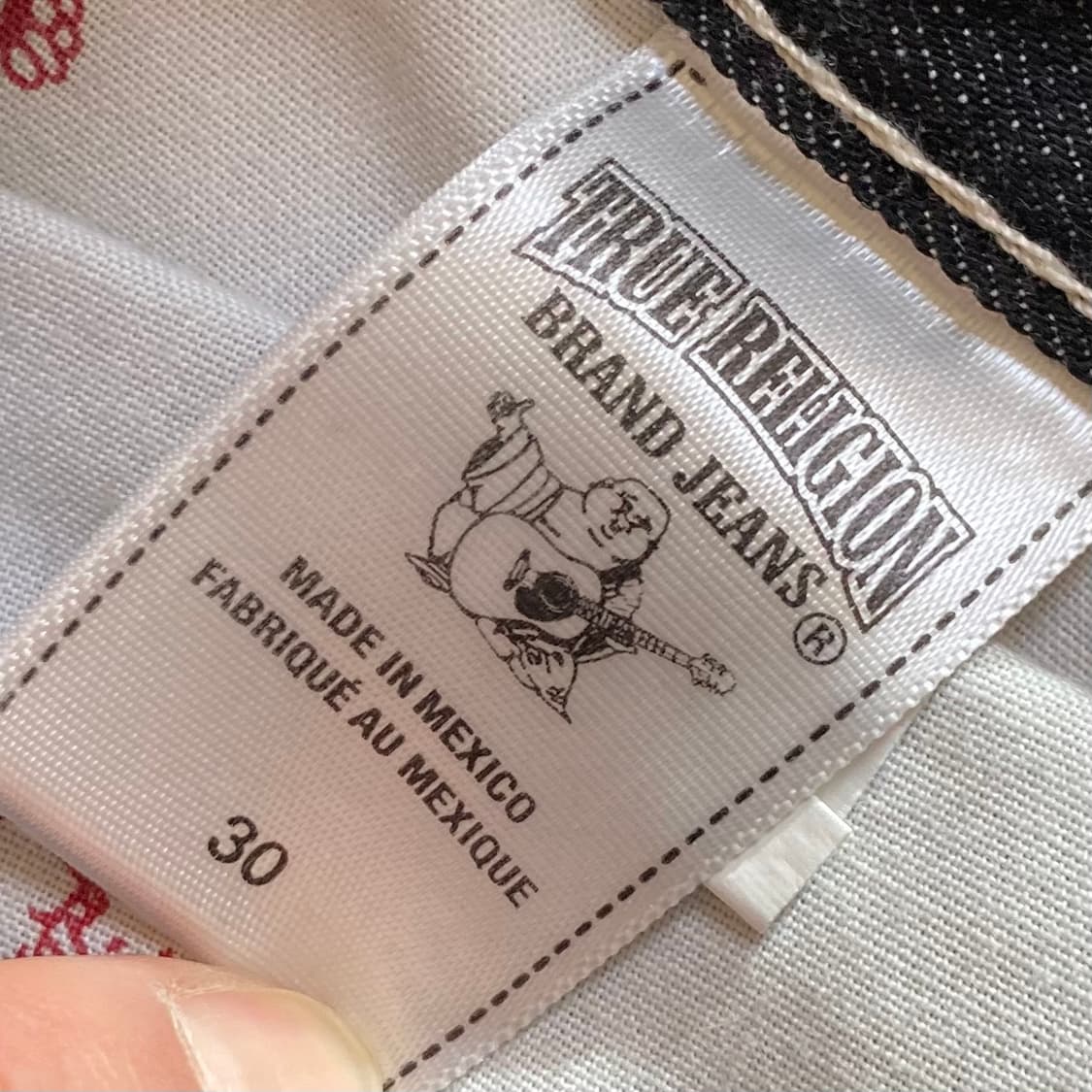 트루 릴리전 SKINNY 블랙진 SEAT 상품이미지5