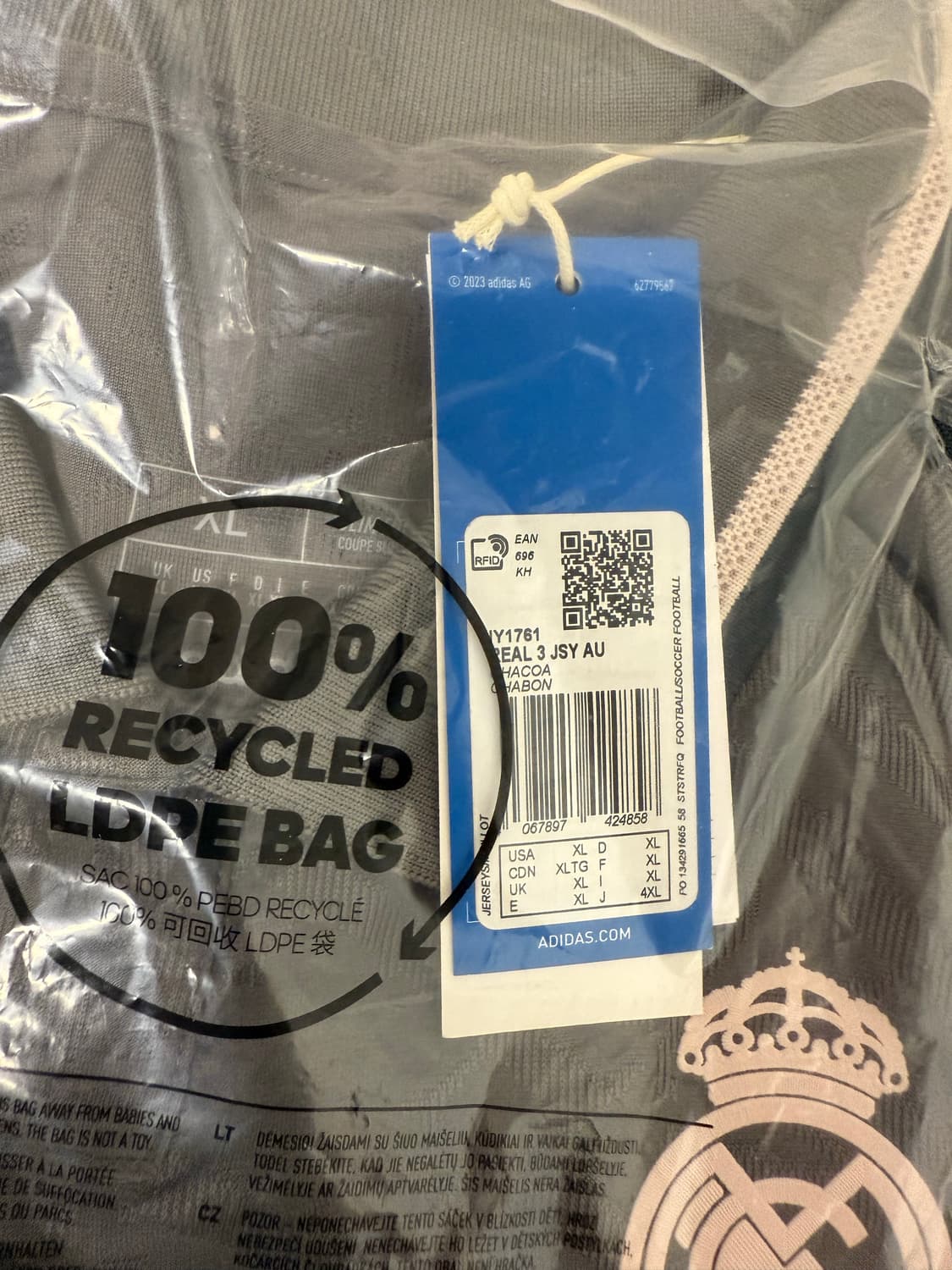 24-25 레알 마드리드 써드 어센틱 해외XL 판매 상품이미지2