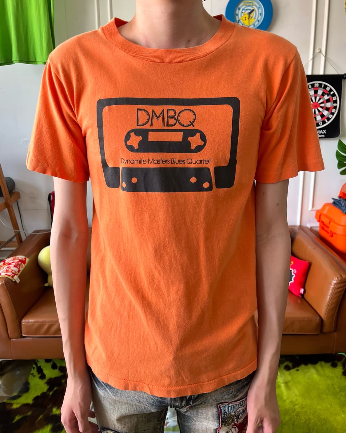 1990s "D.M.B.Q" USA Vintage 1/2 T-Shirt 상품이미지2