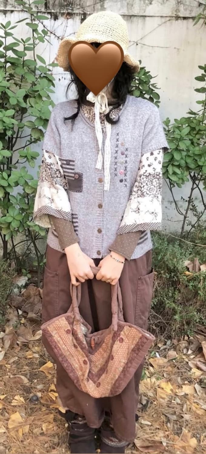 빈티지 사만사모스 오버롤 원피스 / 모리걸 히피 상품이미지6