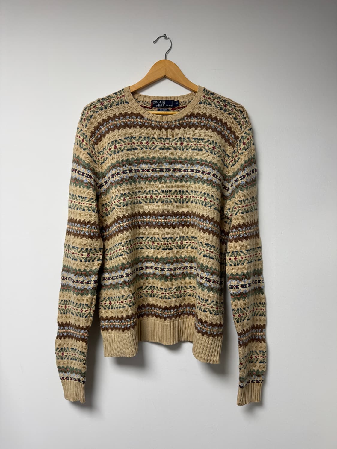 폴로랄프로렌 페어아일 패턴 니트 빈티지 스웨터 L 상품이미지1