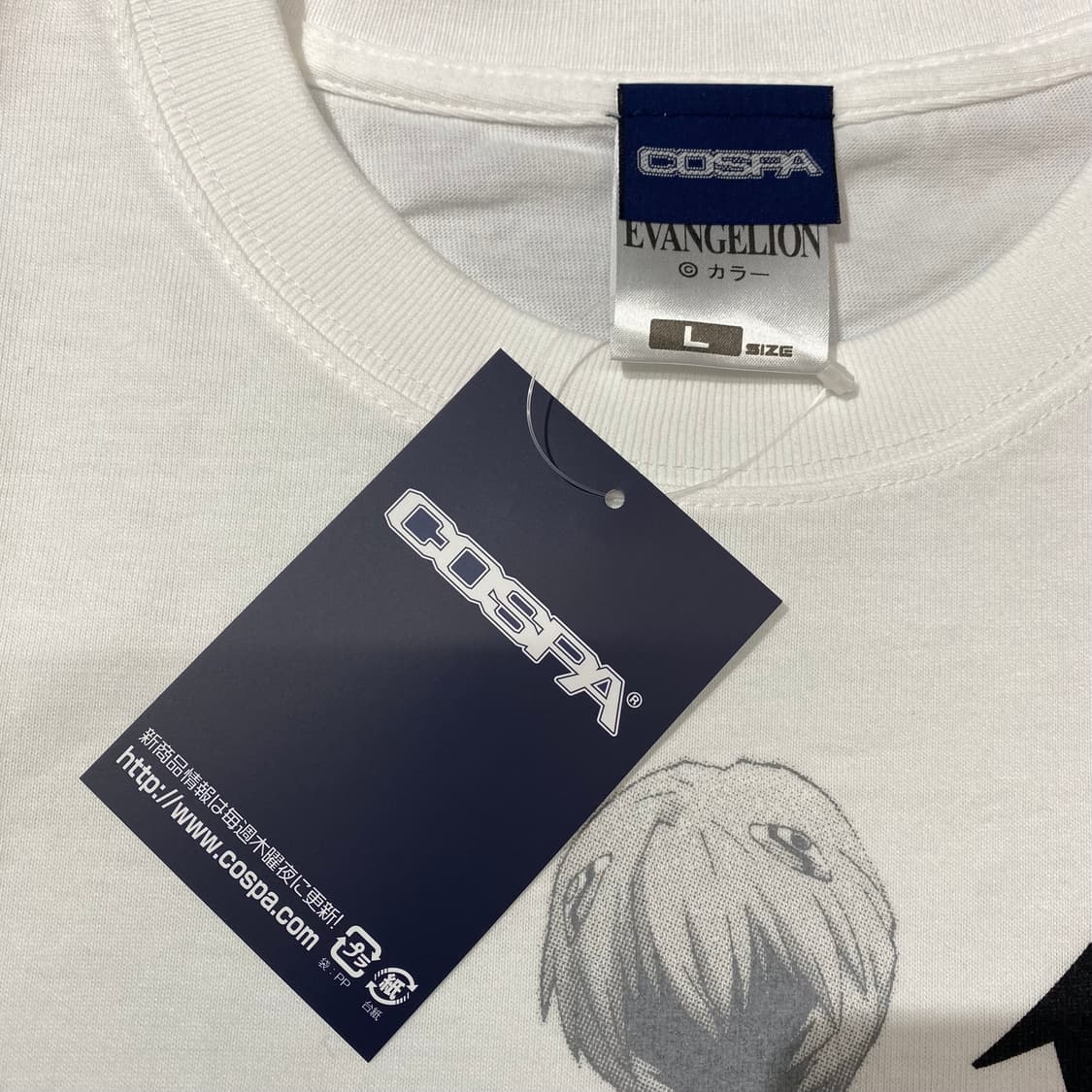 코스파 에반게리온 레이 오피셜 애니메이션 티셔츠 상품이미지3