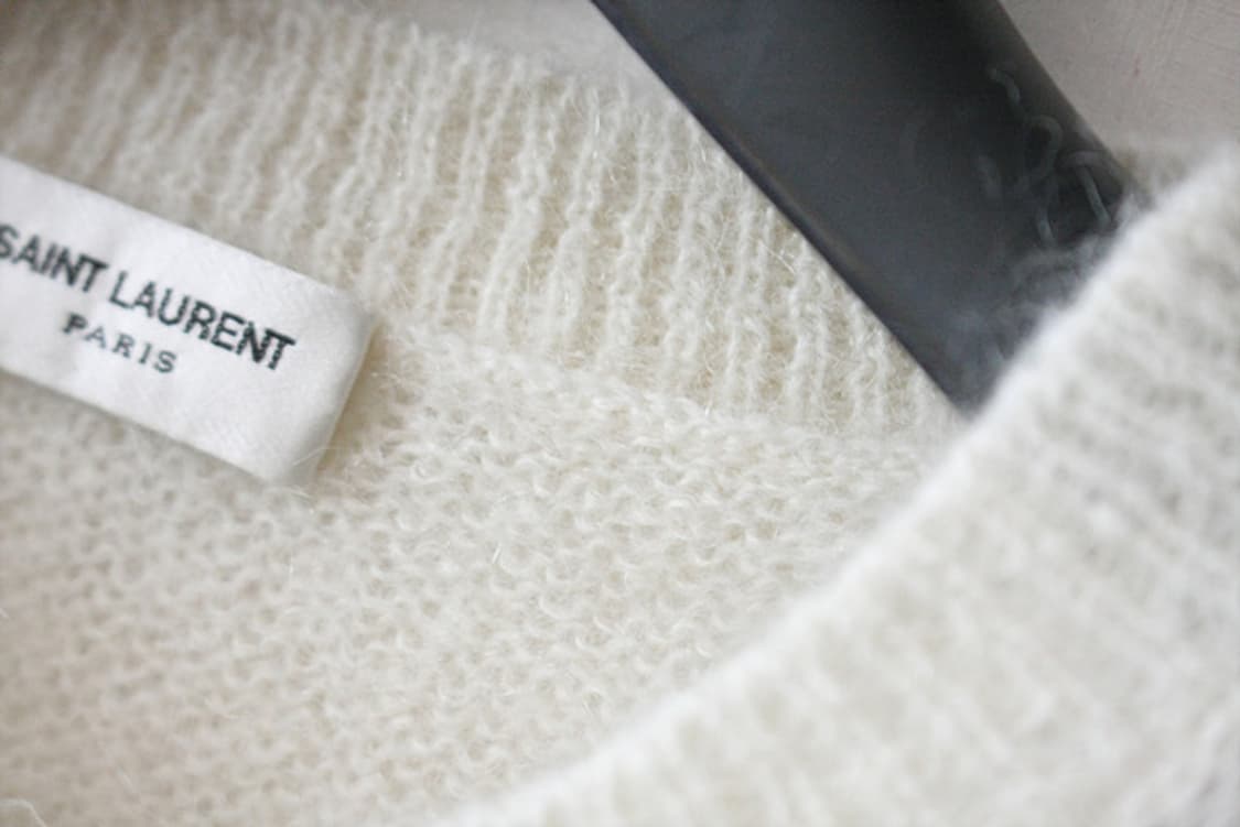 SAINT LAURENT 생로랑 모헤어 니트 스웨터 새제품 상품이미지8