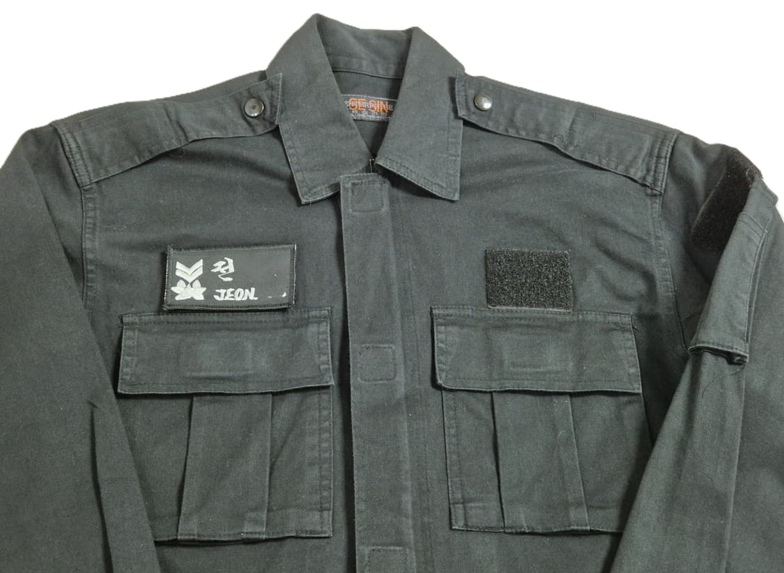 육군 구형 90년대 707 중사 흑복 전투복 세트 (M) 상품이미지6