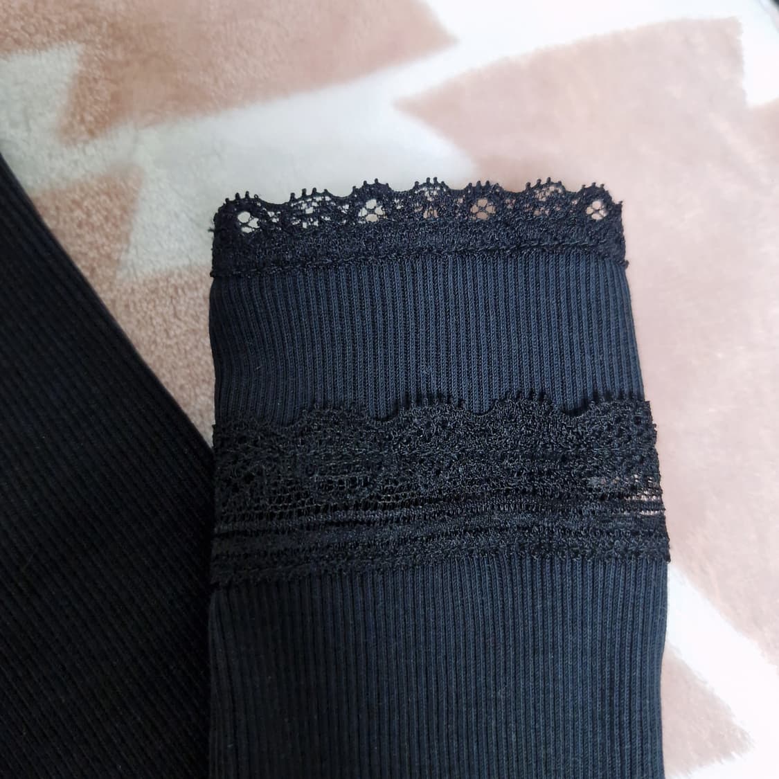 히스테릭 글래머 레비테이티드 걸 치비 티셔츠 블랙 긴팔 레이스 상품이미지6