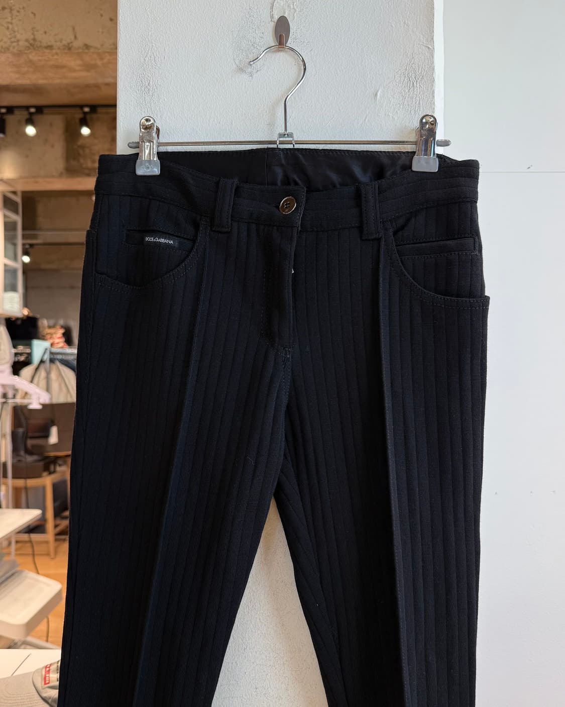 돌체앤가바나 블랙 코튼 스키니 팬츠  상품이미지3