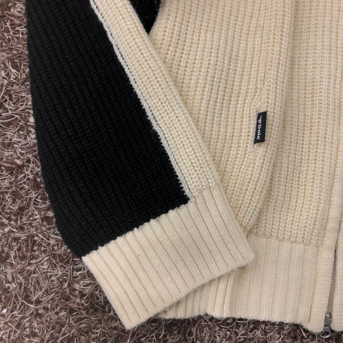 골라 Gola 백로고 니트 집업 자켓 상품이미지5