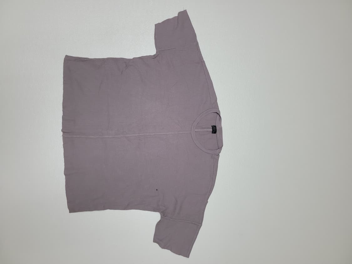자라 ZARA 남자 와플조직  반팔 티셔츠 110 오버핏 브라운 상품이미지1
