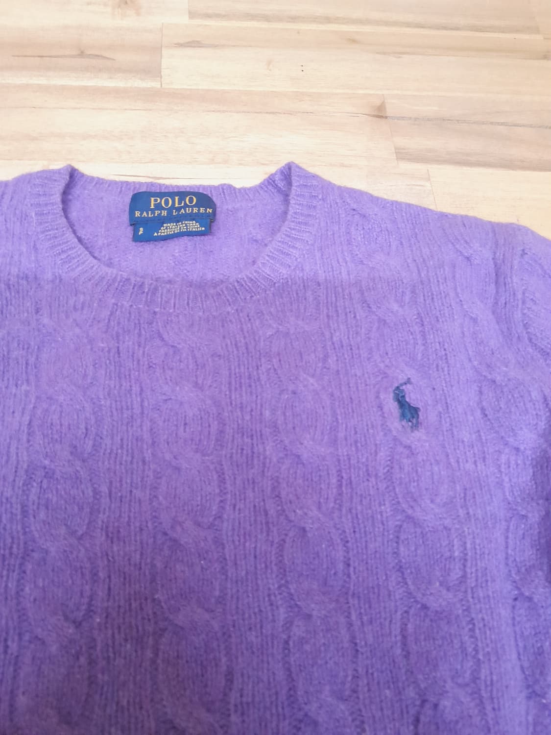 폴로 양모니트  라일락 S 55 상품이미지7