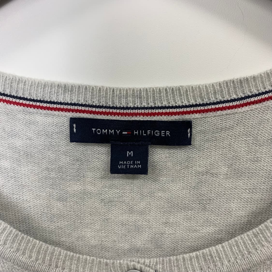 타미힐피거 그레이 라운드 니트 가디건 상품이미지6