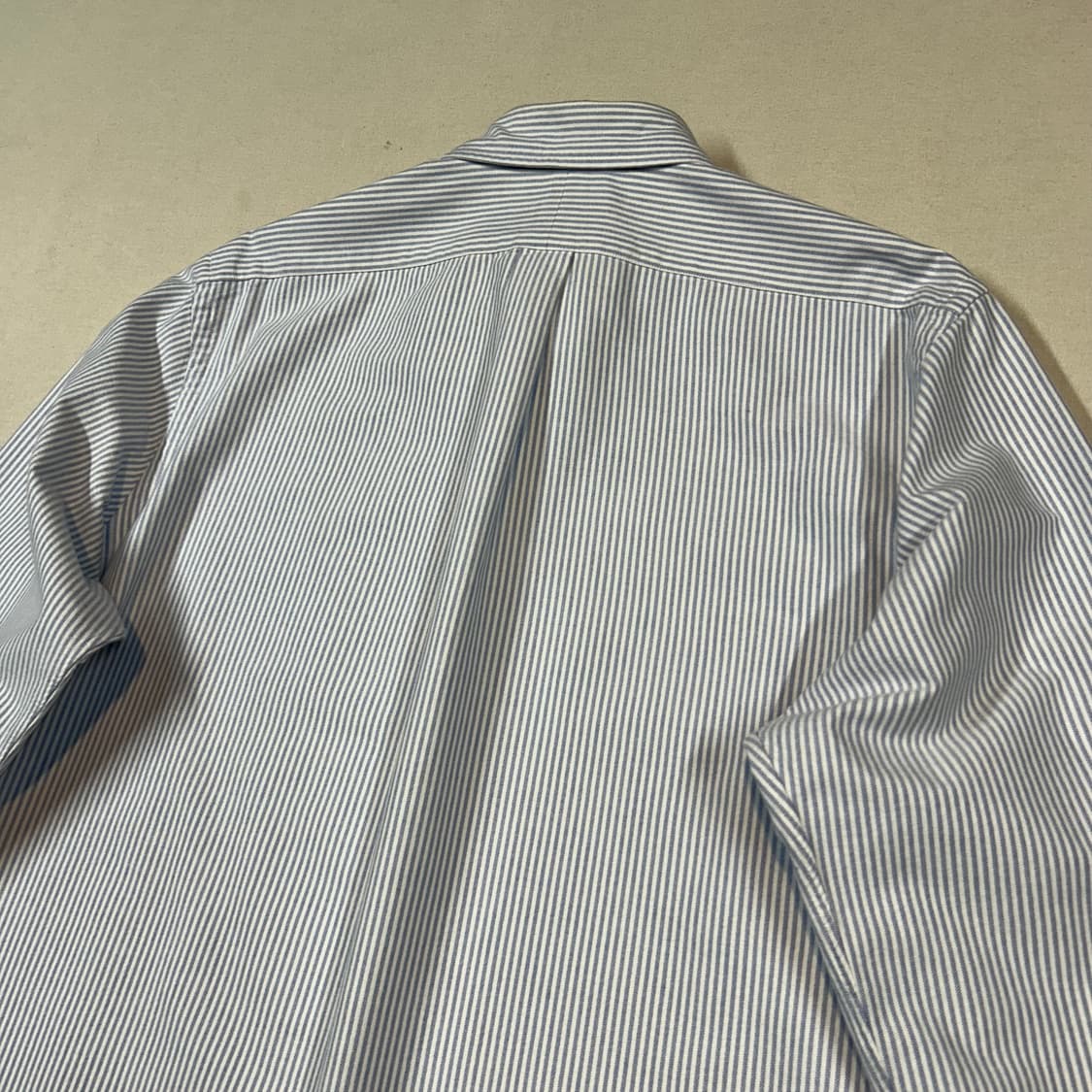 XL) 폴로 랄프로렌 클래식핏 하늘색 스트라이프 옥스포드 셔츠 상품이미지7