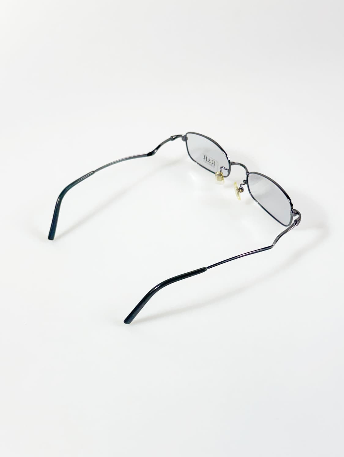 R&B EYEWEAR 건메탈 슬림 스퀘어 프레임 빈티지 안경 상품이미지4