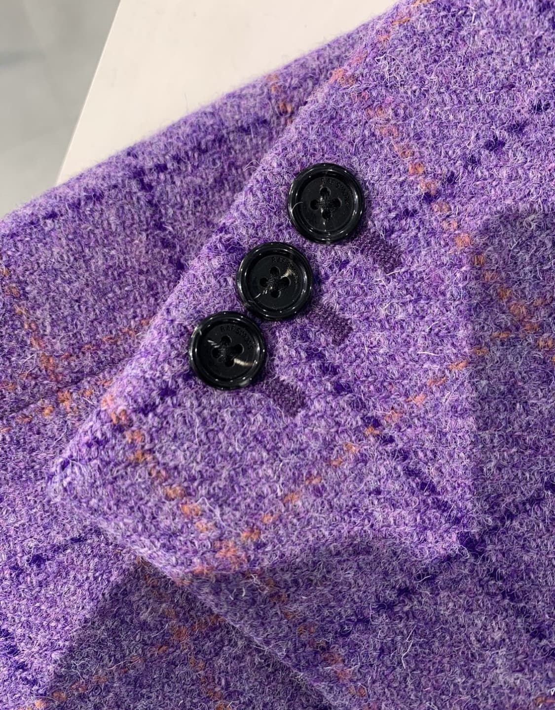 라프시몬스 17FW 이지핏 체크 블레이져 상품이미지5