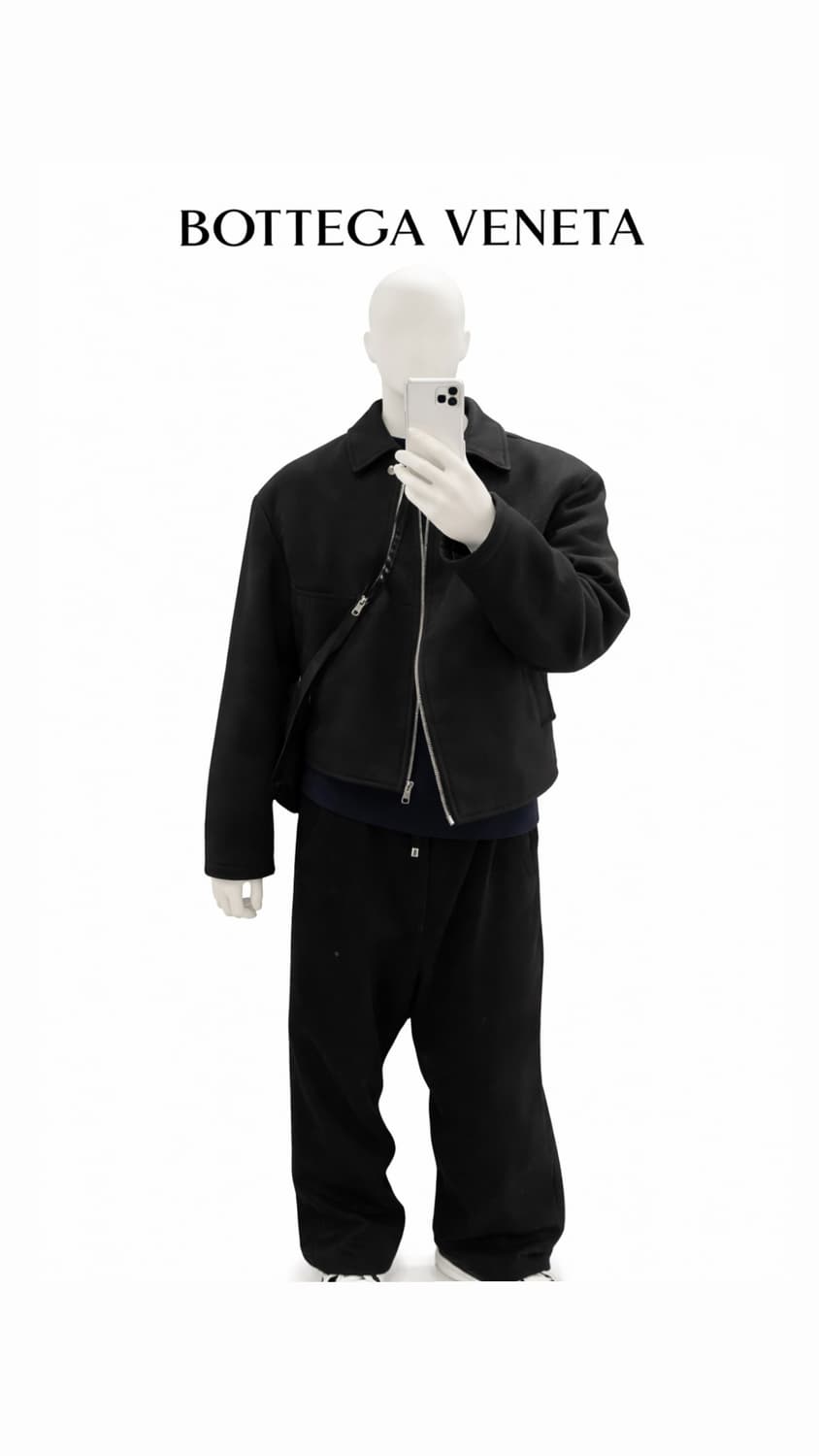 보테가 베네타 자카드 울집업블루종(50) 시착3회 상품이미지2