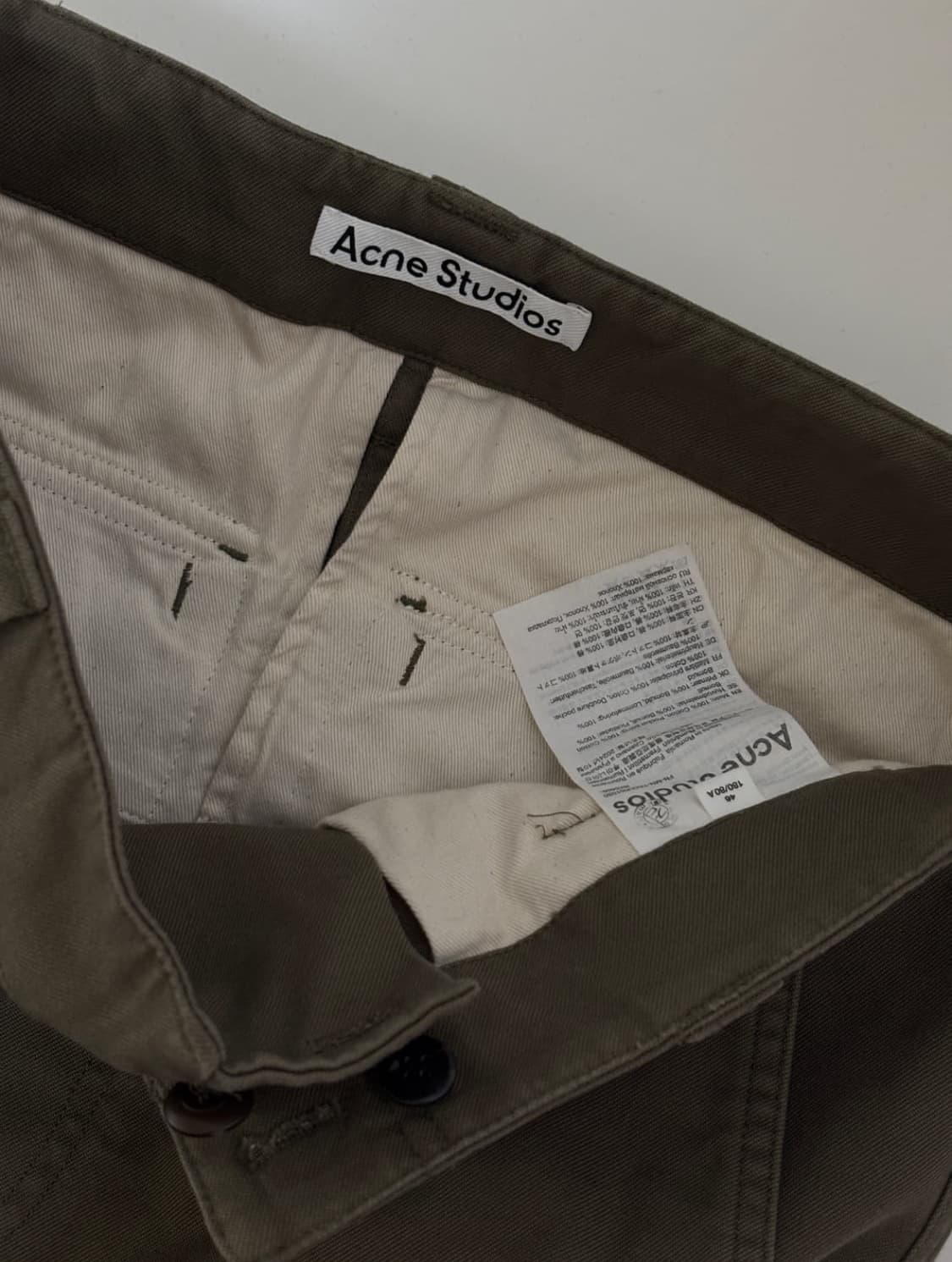 아크네 스튜디오 라벨패치 카고팬츠 상품이미지6