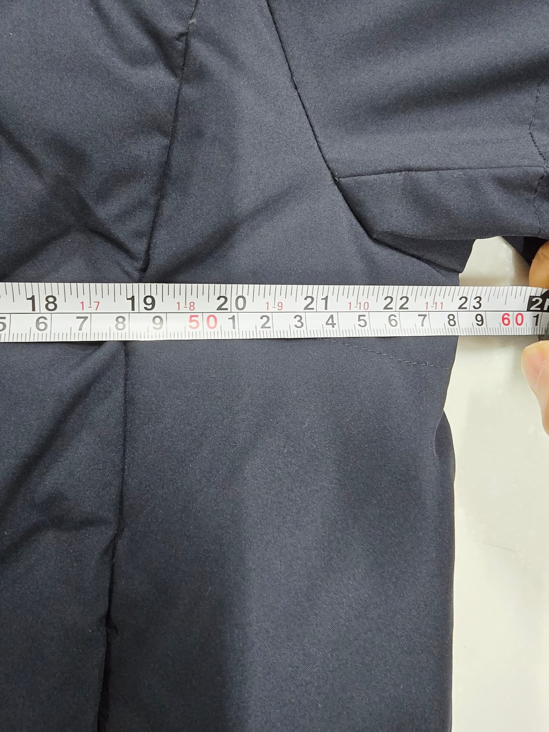 프로월드컵 PWX 헤링본 롱패딩 네이비 여성105 상품이미지7