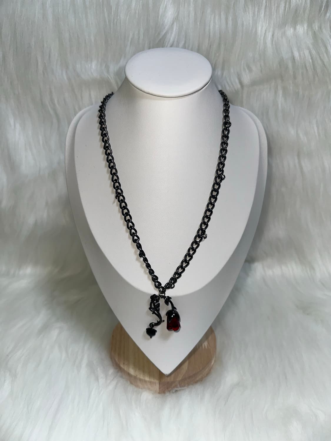 고스펑크 빈티지 장미 목걸이 상품이미지1