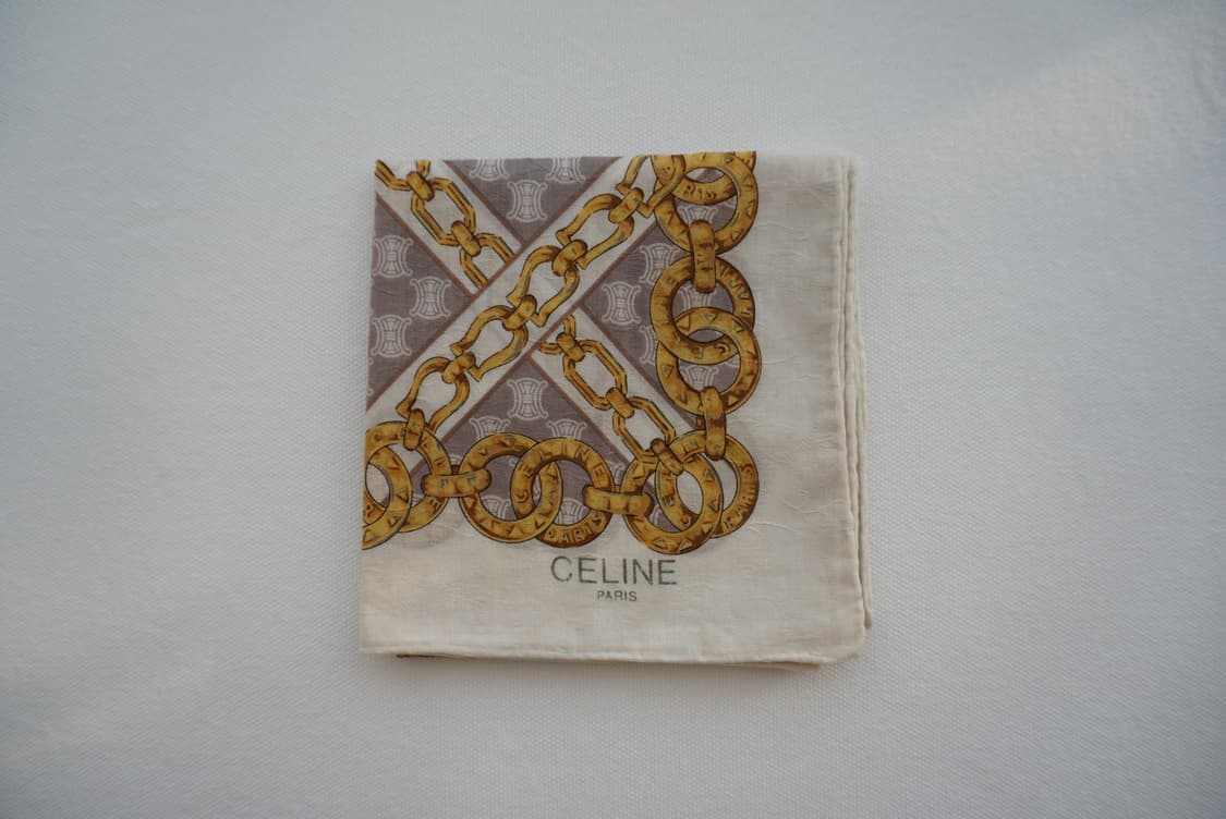 셀린느 로고패턴 손수건-그레이 상품이미지1