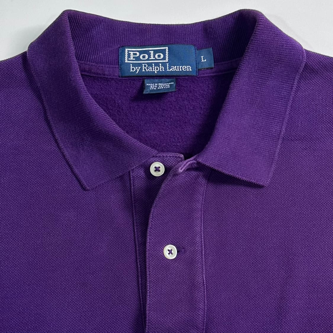 폴로 랄프로렌 퍼플 스웻 럭비 셔츠 상품이미지4