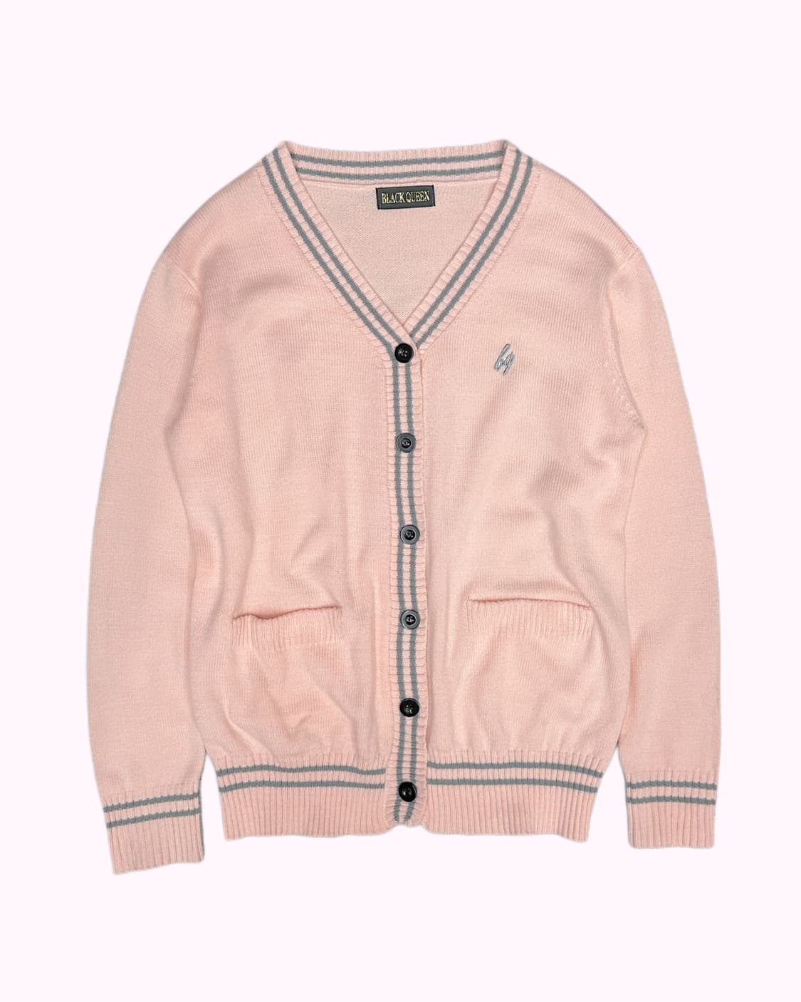 pink logo cricket knit cardigan 상품이미지1