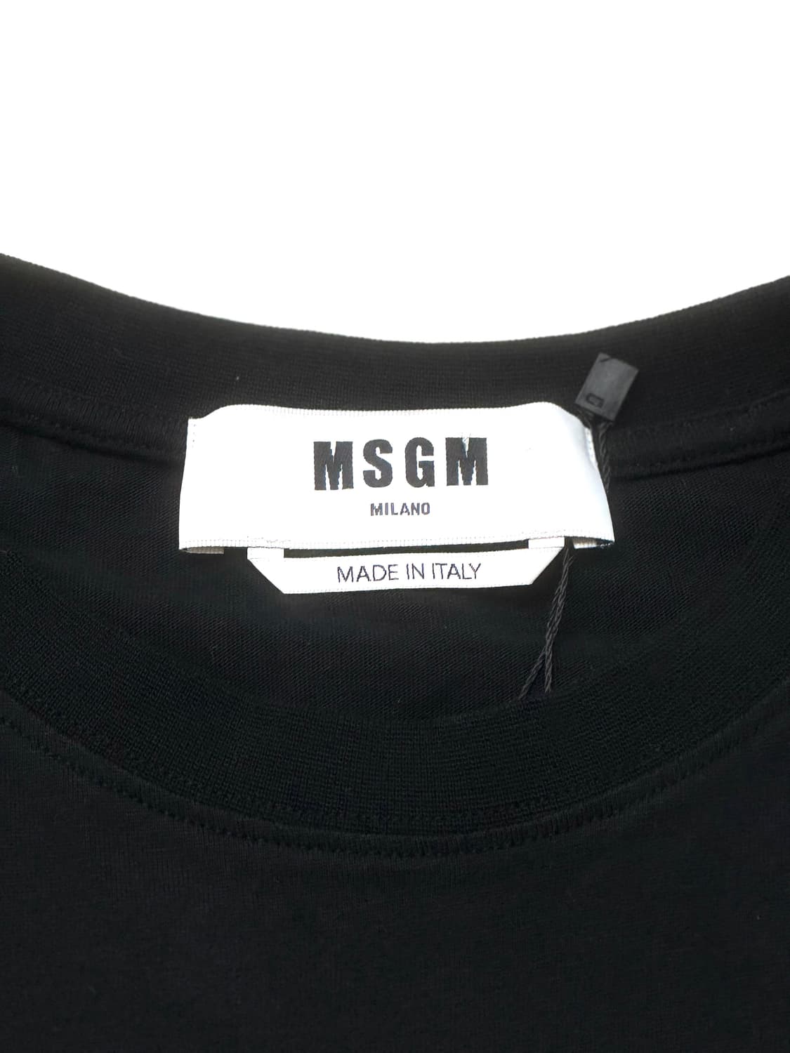 MSGM 비즈 로고 블랙컬러 반팔 티셔츠 상품이미지5