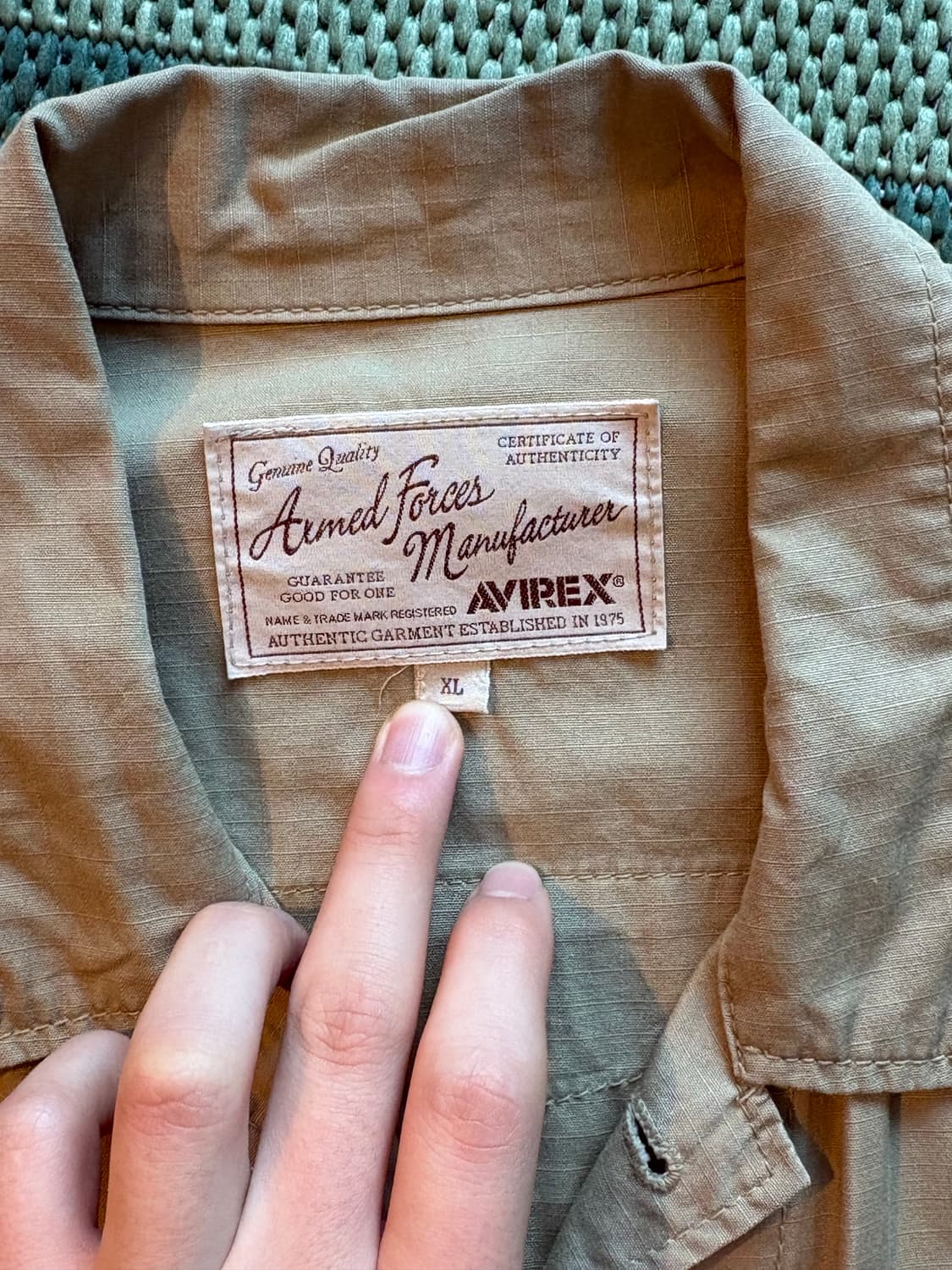 Avirex 아비렉스 립스탑 USN 셔츠/자켓 상품이미지7