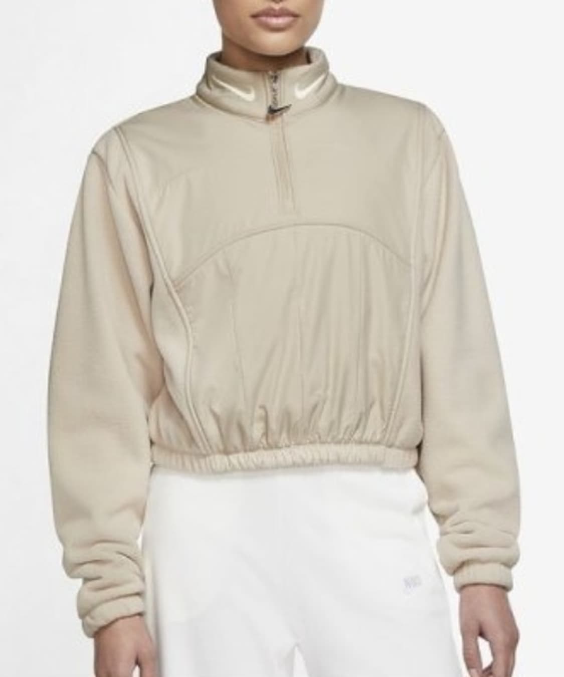 나이키 우먼스 Cropped Fleece Half-Zip jacket 상품이미지1