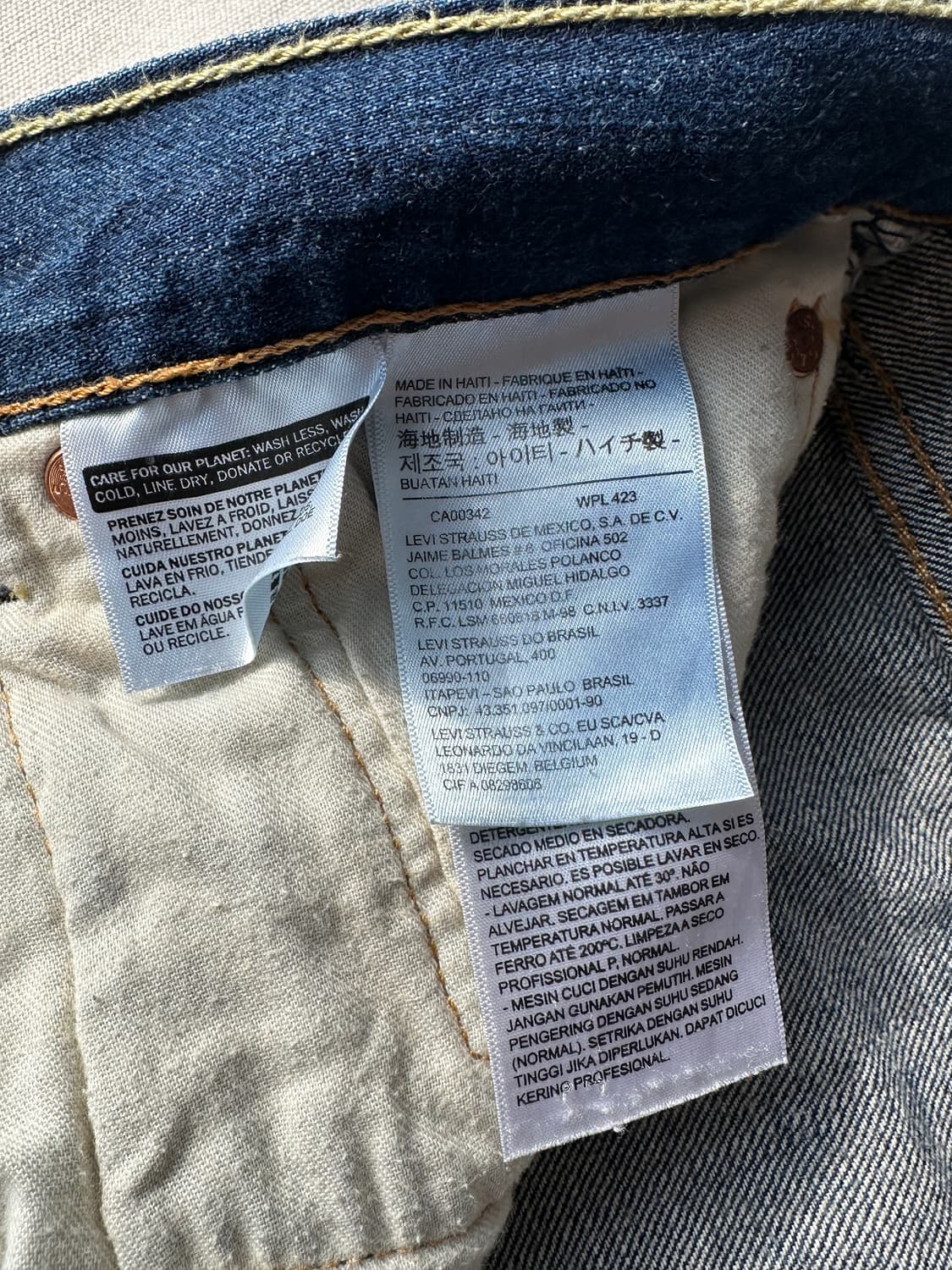 리바이스 501 데님 쇼츠 32 상품이미지5