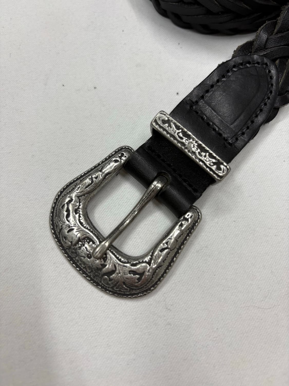 꽈베기 위빙 크롬 웨스턴 벨트 상품이미지2