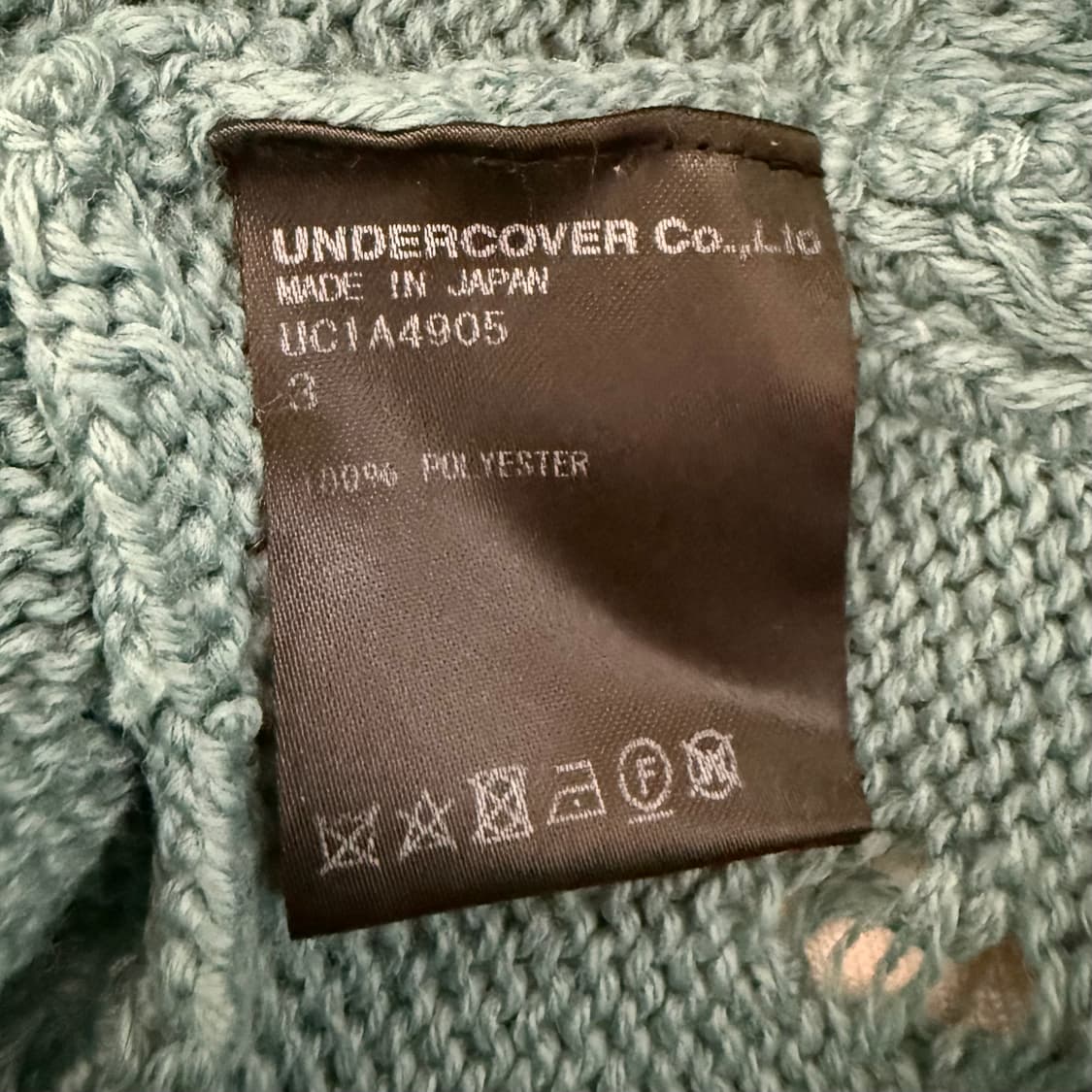 언더커버 니트 그레이 그린 3 상품이미지8