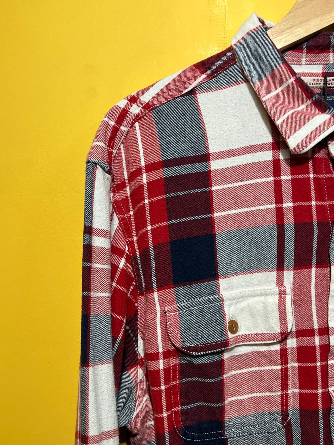 [XL] 올드 네이비 빈티지 플란넬 레귤러핏 체크 셔츠 상품이미지3