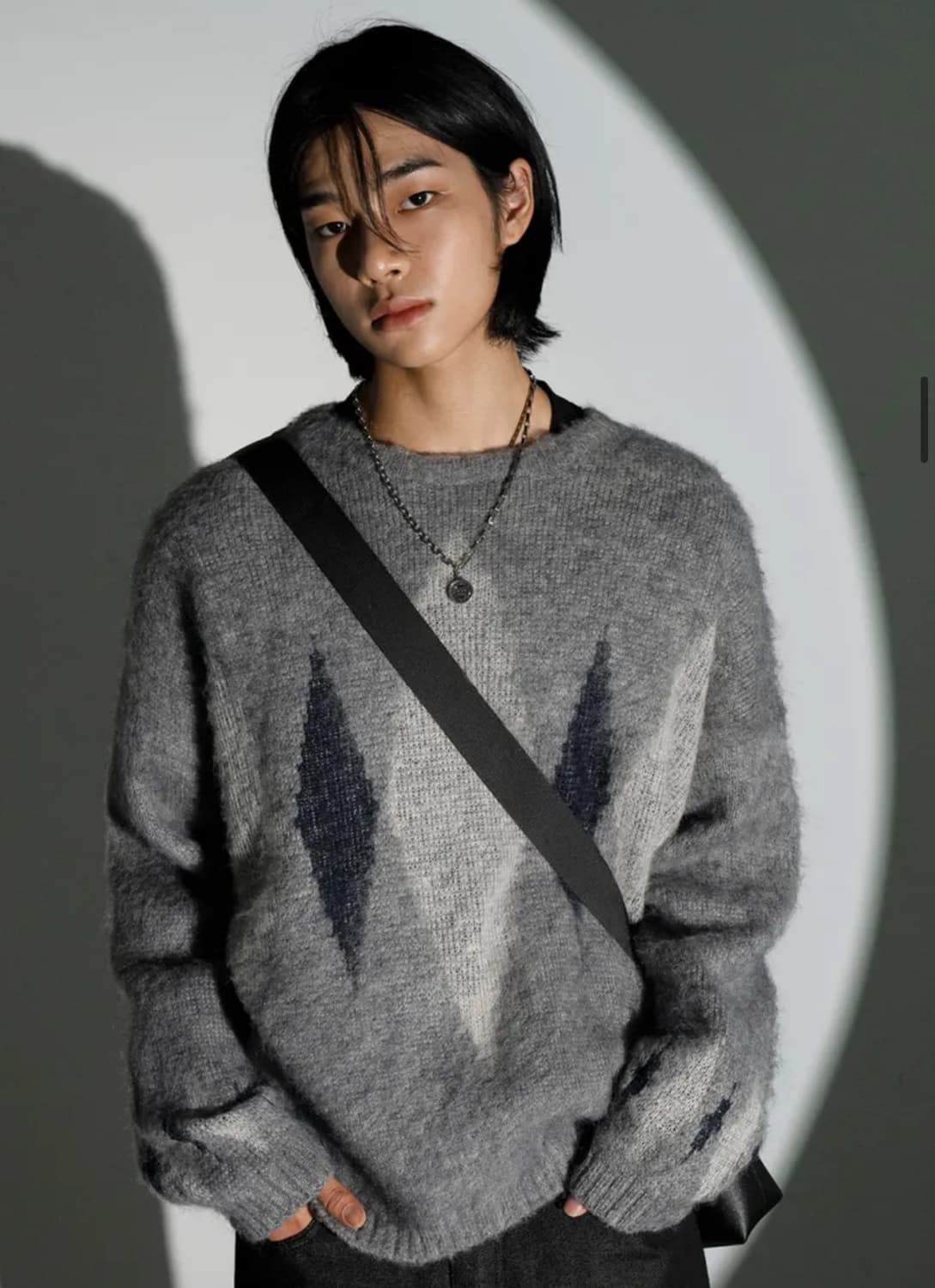 어반드레스 앙고라 울 니트 그레이 M 상품이미지3