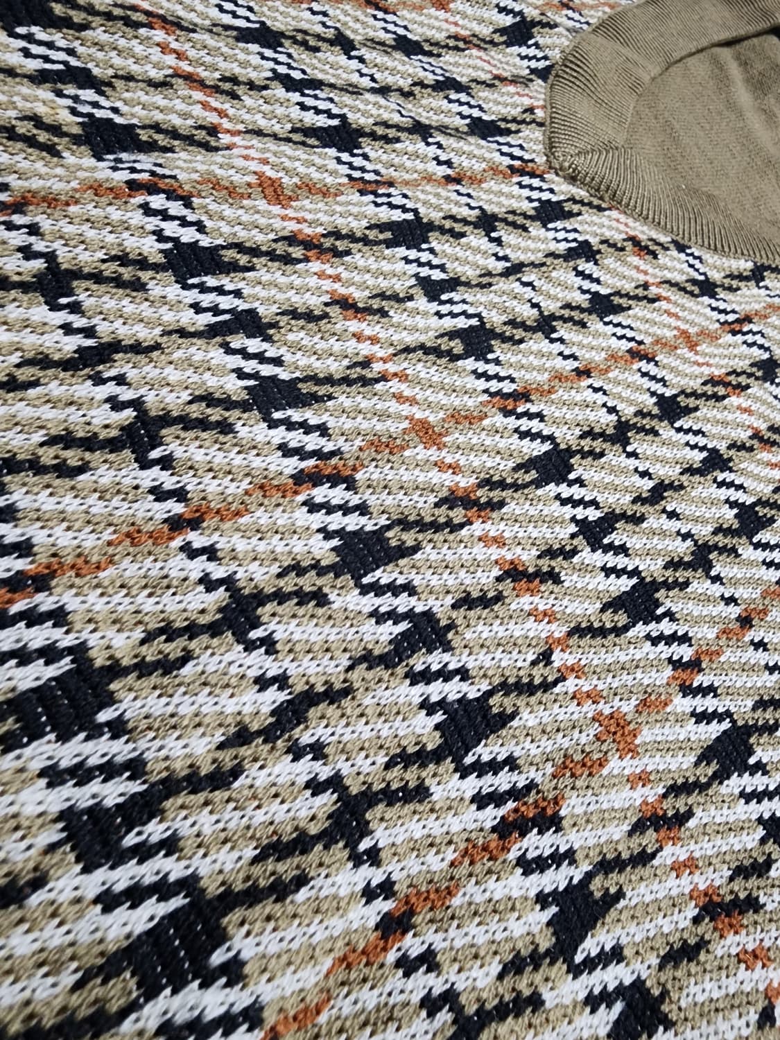 빈티지 닥스 체크 브이넥 울니트 스웨터 상품이미지8