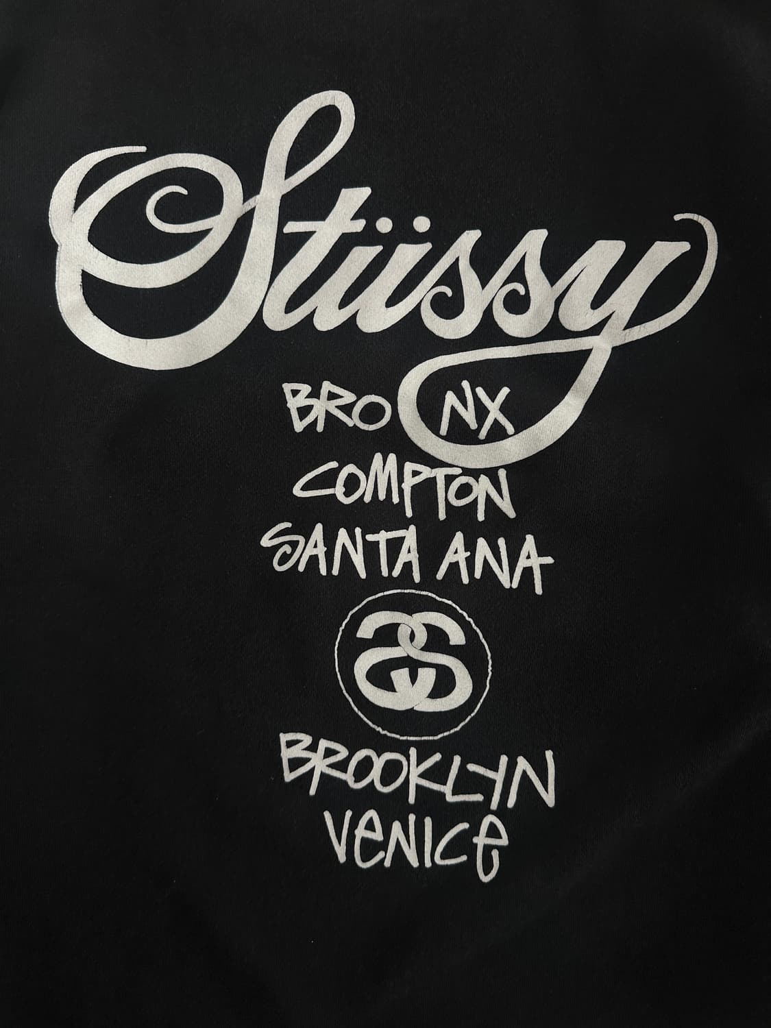 스투시 블랙 월드투어 맨투맨 상품이미지9