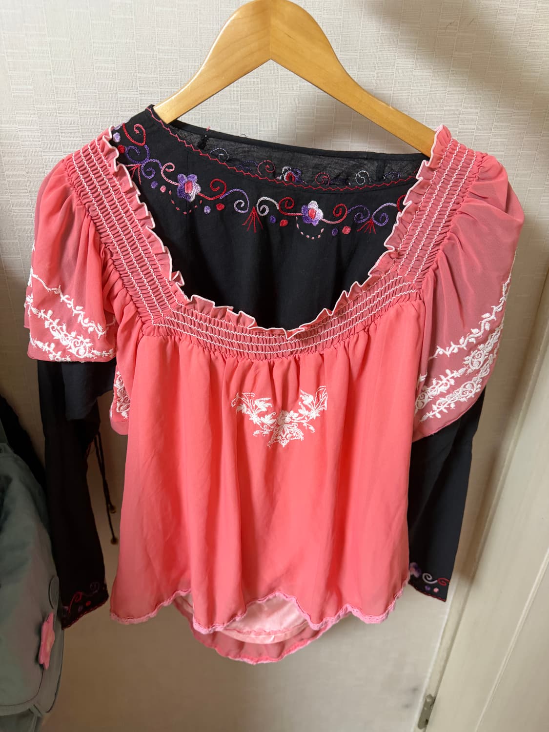 하구미 반팔 블라우스 코디세트 빈티지 모리걸 상품이미지1