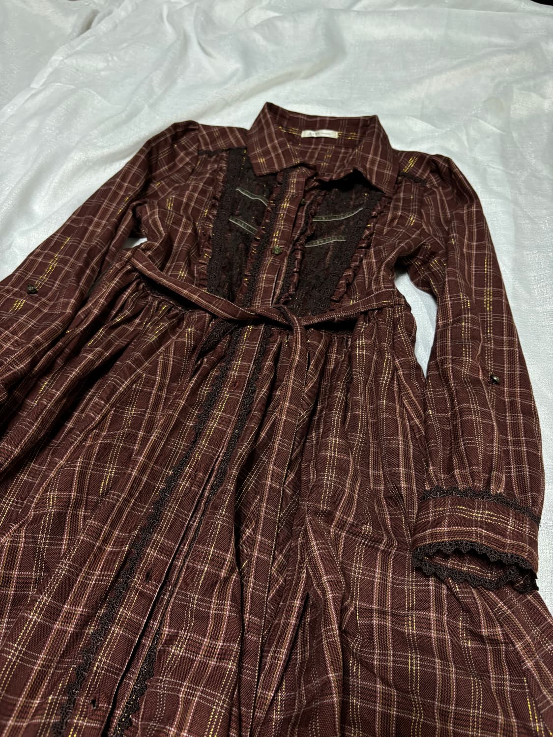 “Axes Femme” Check Dress 상품이미지6