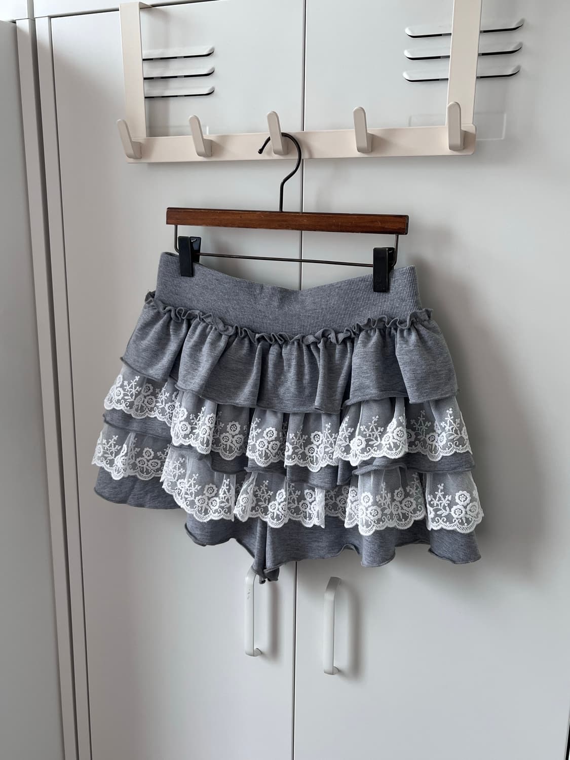 Vintage 레이스 레이어드 큐롯 팬츠 치마바지 상품이미지7