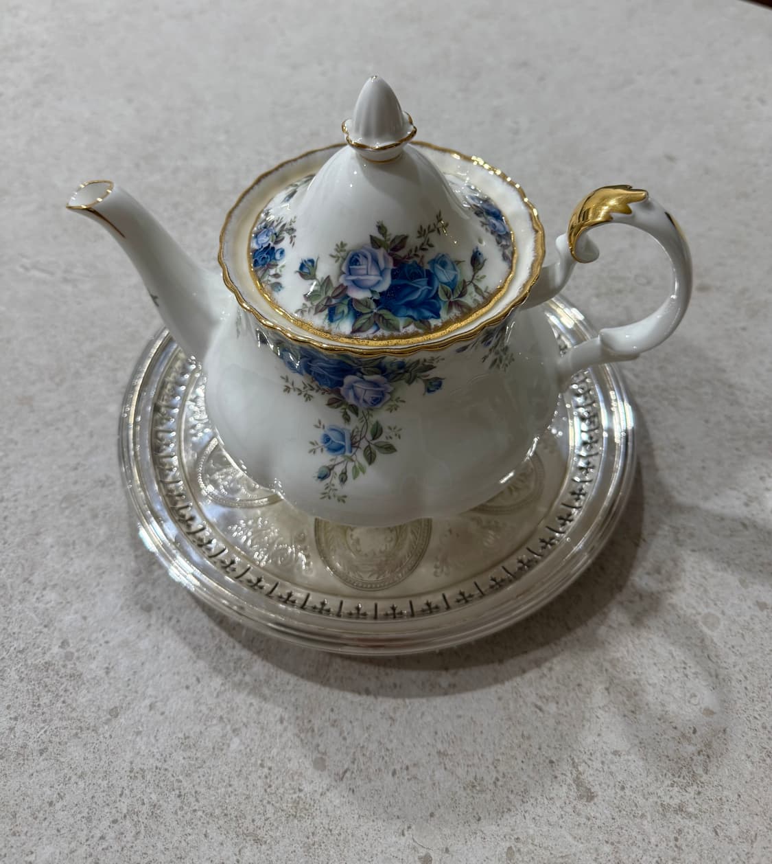 영국 Royal Albert 문라이트 로즈(Moonlight Rose티팟 상품이미지2