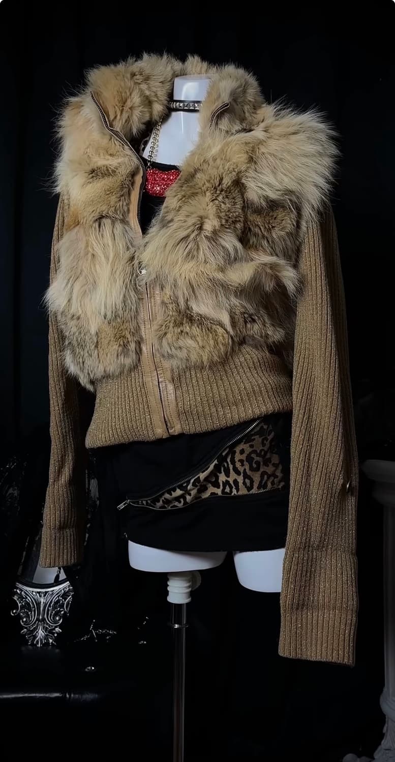 아케호무 빈티지 퍼자켓 리얼퍼 상품이미지1