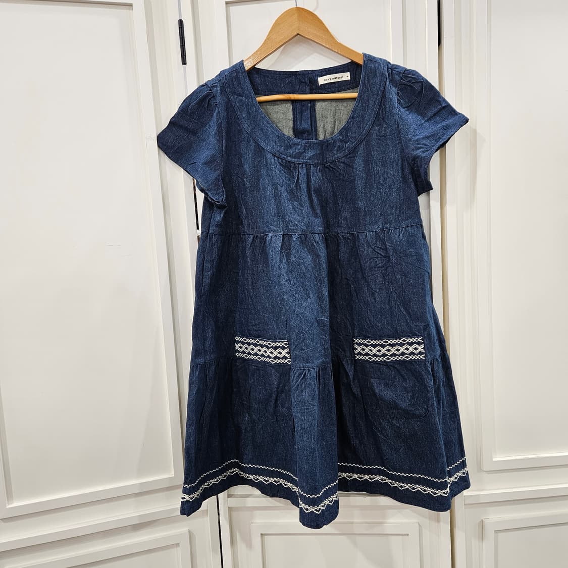 navy natural 데님 원피스 상품이미지1