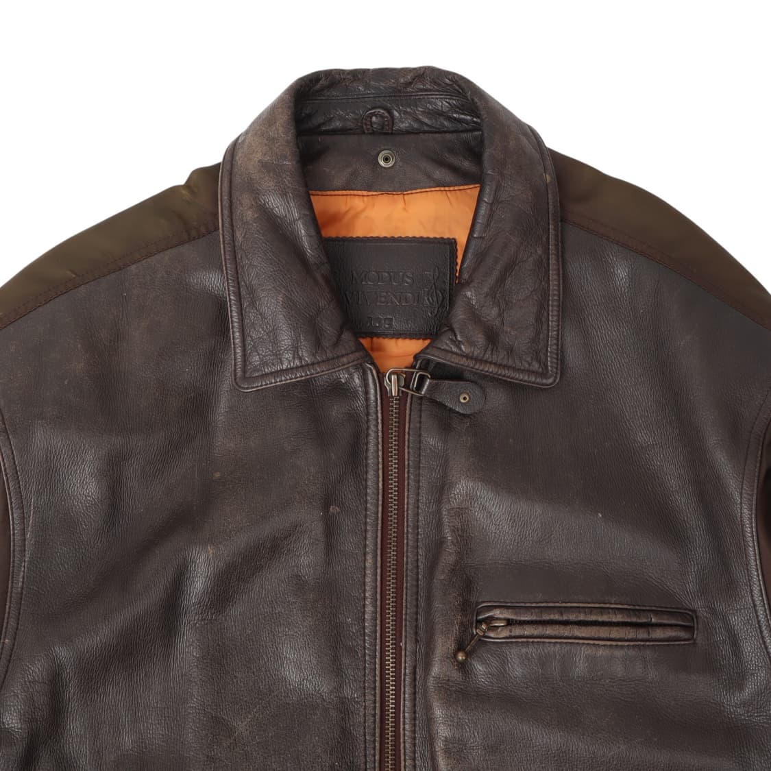90s modus vivendi 빈티지 카우레더 자켓 상품이미지2