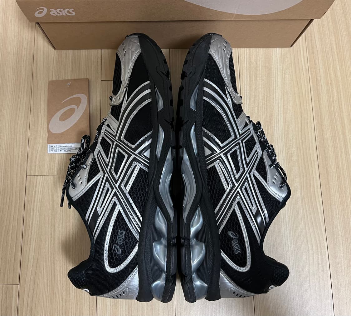 [285] 아식스 젤 님버스 10.1 블랙 퓨어실버 한국한정 상품이미지6