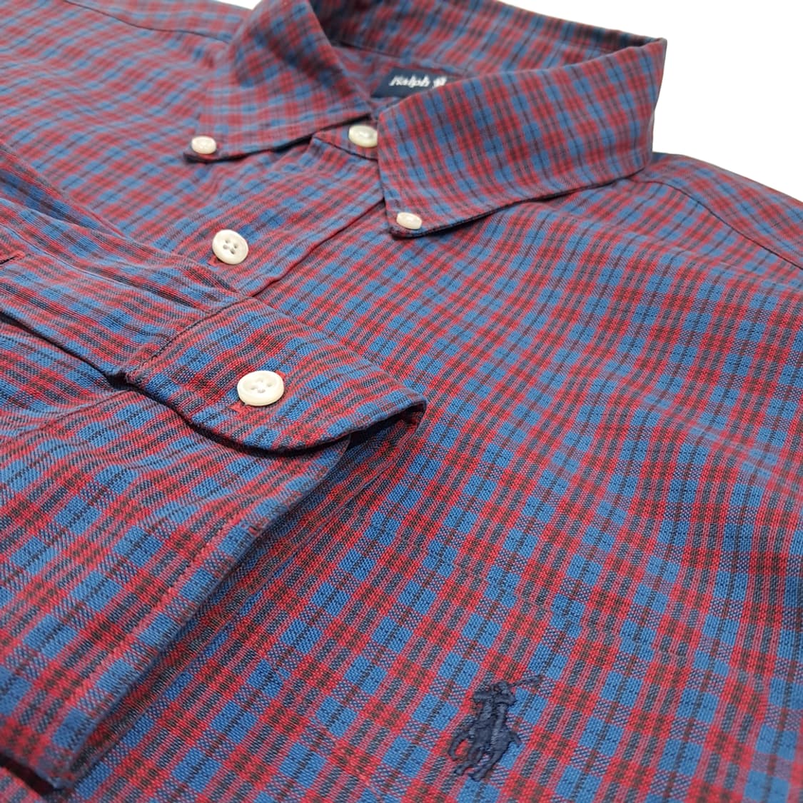 CL967 XL 폴로 90s 빅셔츠 클래식 체크 셔츠 남방 상품이미지4
