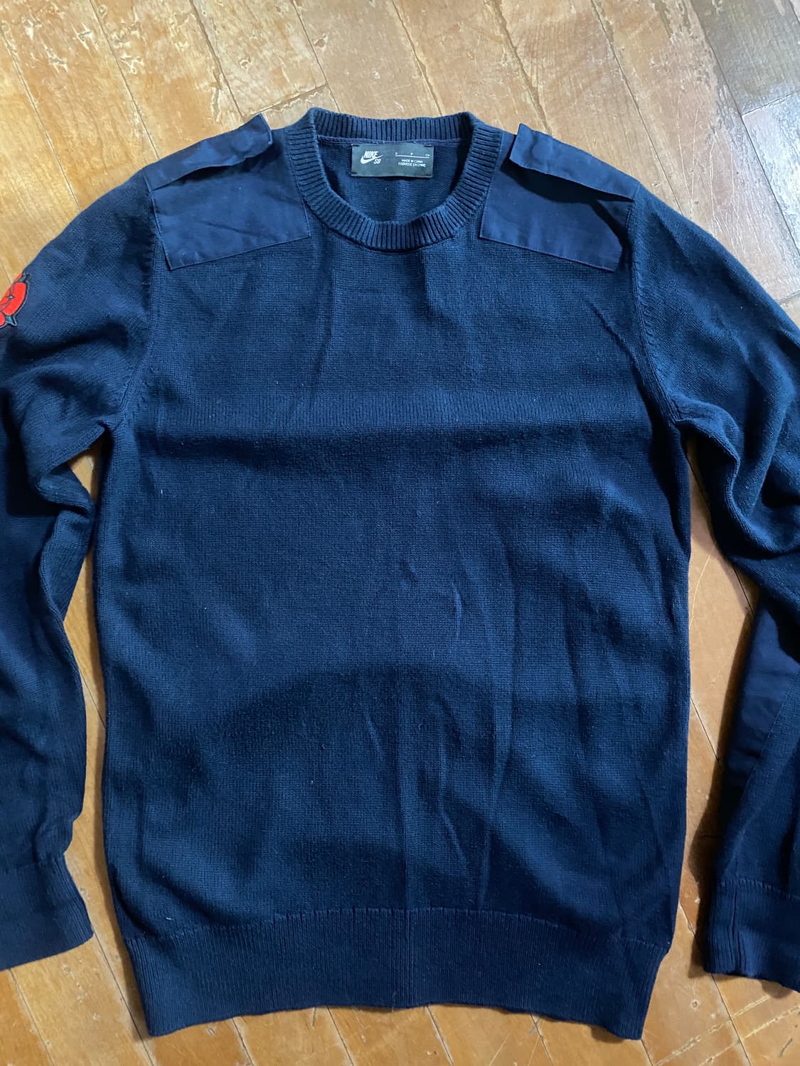 나이키 밀리터리 스타일 SB 네이비 니트 국내100 상품이미지1