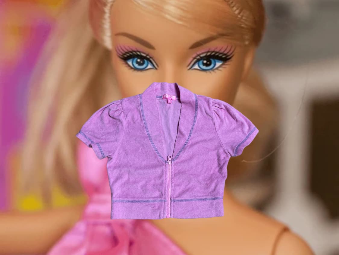 Dollskill 테리 반팔 집업 상품이미지1