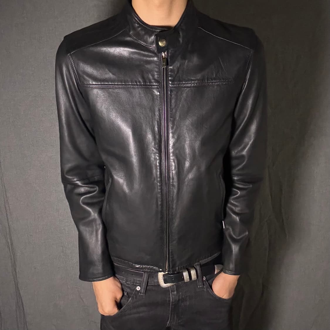 lamb skin leather jacket 상품이미지3
