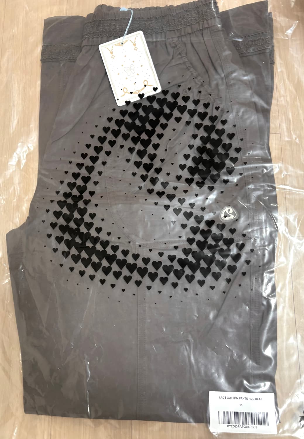 코이세이오 레이스 코튼팬츠 레드빈  상품이미지2